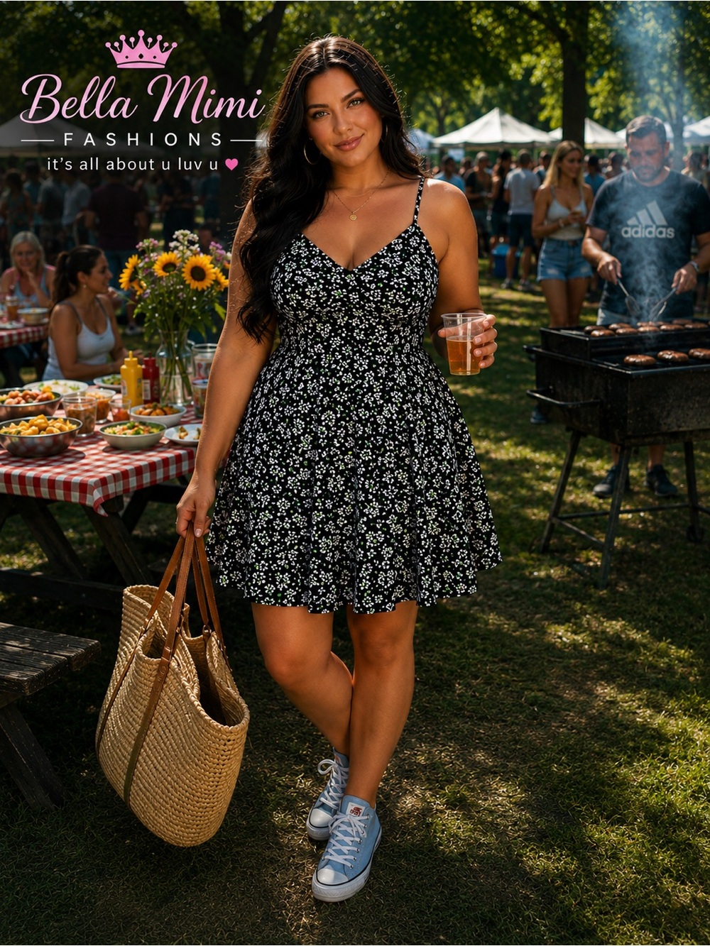 - NEW Nine Britton Floral Lizzy dress stitch fix 
Criss Cross plus 3X 🌸 BG1/L